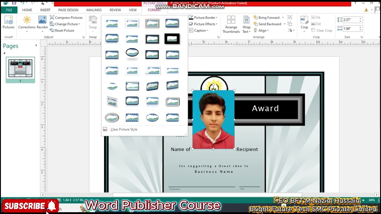 Publisher Course