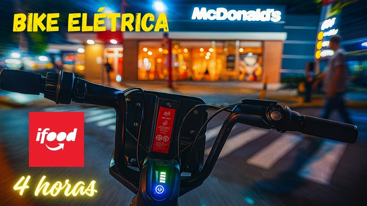 ENTREGANDO IFOOD DE BIKE ELÉTRICA PELA PRIMEIRA VEZ