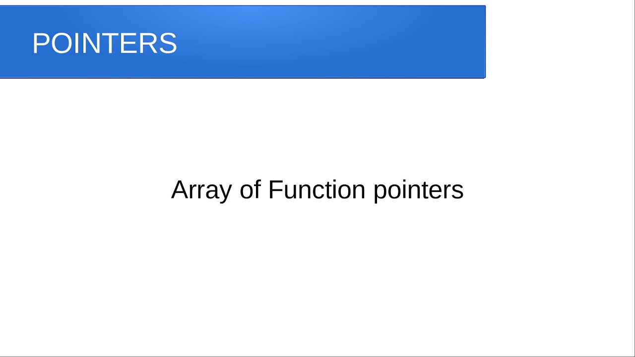 How_to_make_an_array_of_function_pointers - use headphones