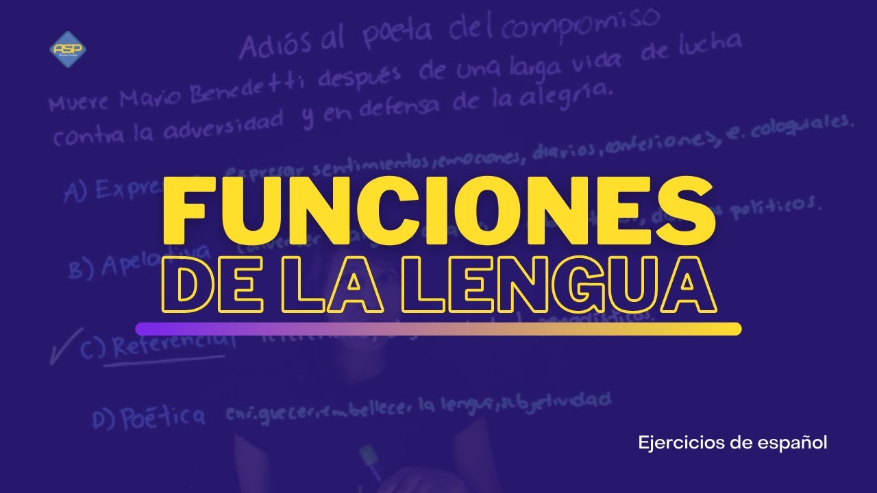 Funciones de la Lengua » Ejercicios de Español