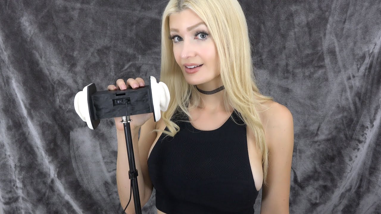 ASMR // Sleepy Whispering, Ear Cupping and Blowing