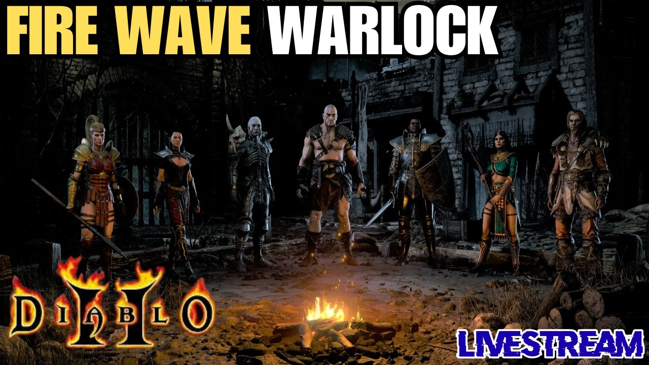 [LIVE]  Diablo 2 Resurrected | Fire Wave Warlock vs. Hell Difficulty !discord