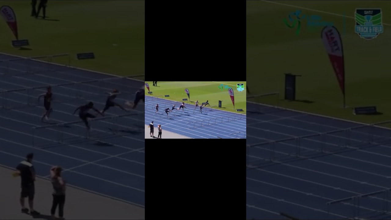 State Little Athletics NSW 80m hurdles final u12