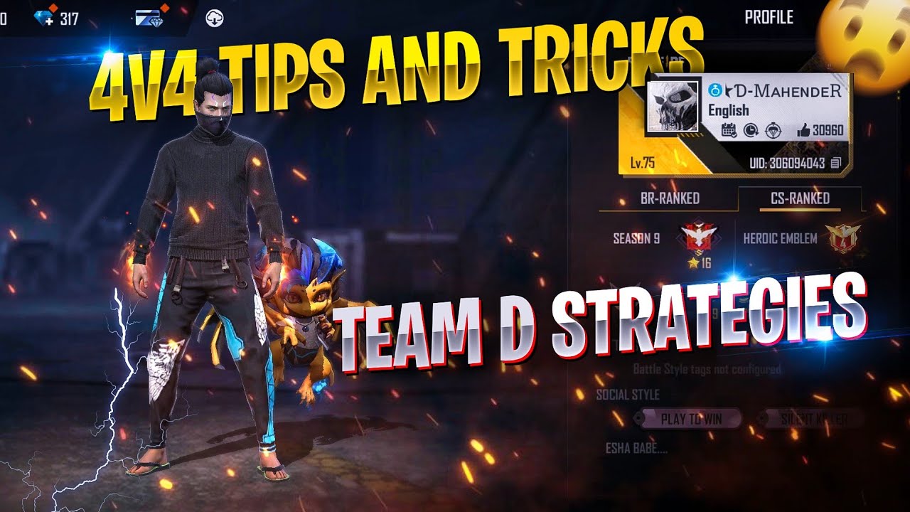 How to Win 4v4 Custom Tips and Tricks | Team D Strategies Revealed 😯