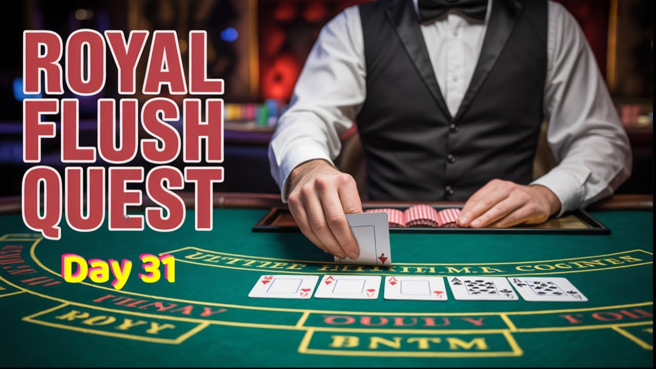 Royal Flush Quest: День 31 — ФУЛ-ХАУС И ТАК БЛИЗКО К Royal Flush! 😱 Ultimate Texas Holdem