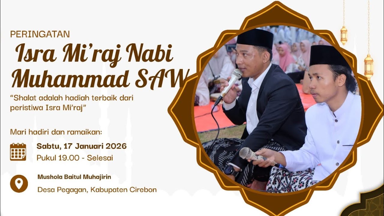 Acara isra mi'raj di desa pegagan