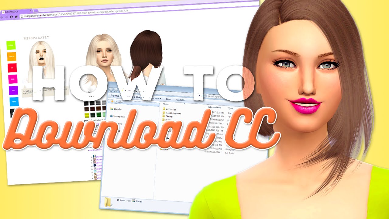 Sims 4: How to Download & Install Custom Content/Mods + How I Organize My CC