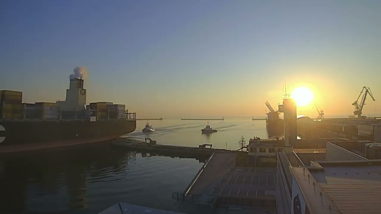 Rekordowy kontenerowiec MSC Gaia w Porcie Gdynia