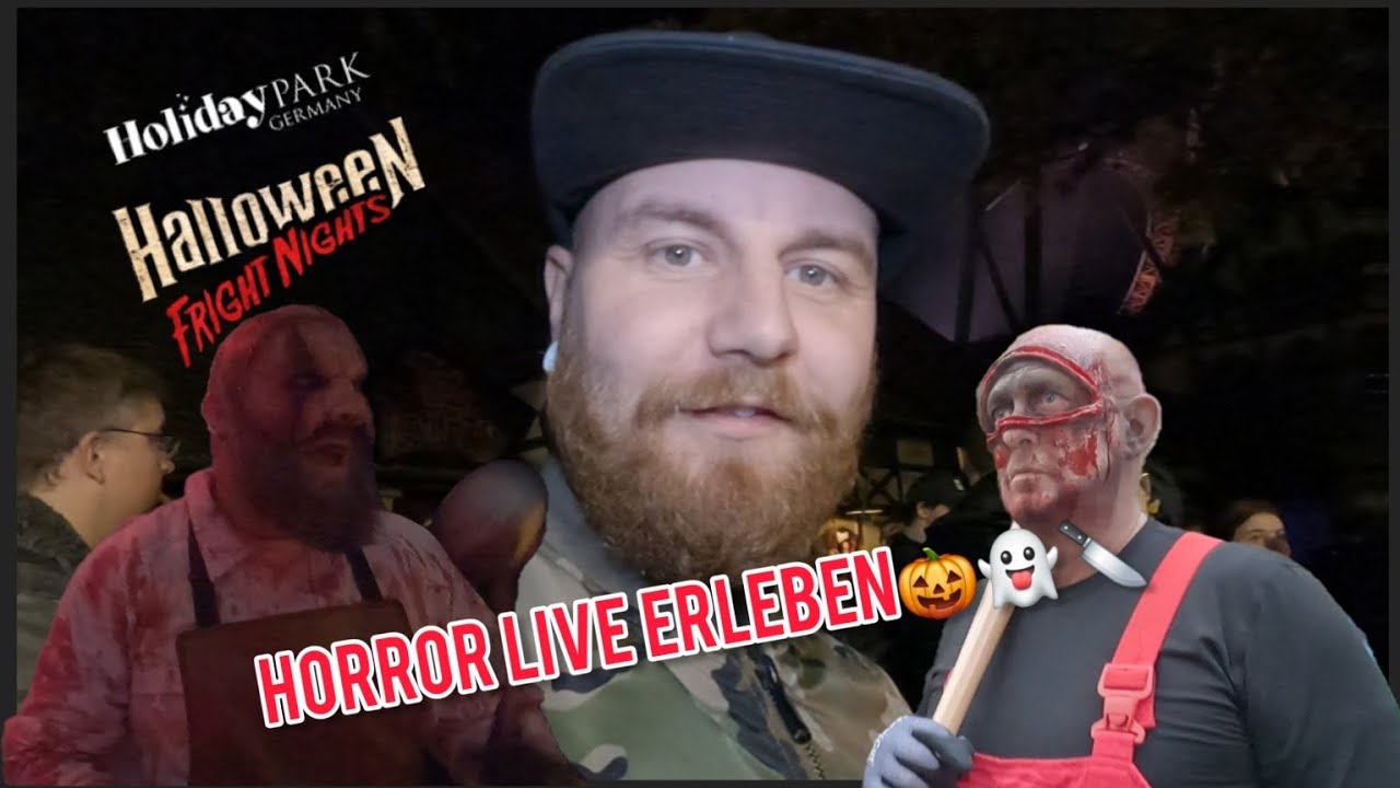 🔪FRIGHT NIGHTS im HOLIDAY PARK 2024👻🎃 | Thrill Guy Vlog|