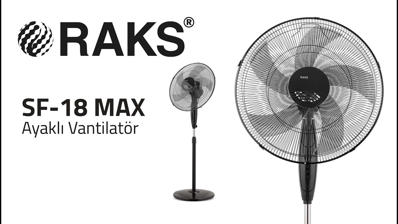 RAKS SF 18 MAX Ayaklı Vantilatör 65W Kurulum Montajı