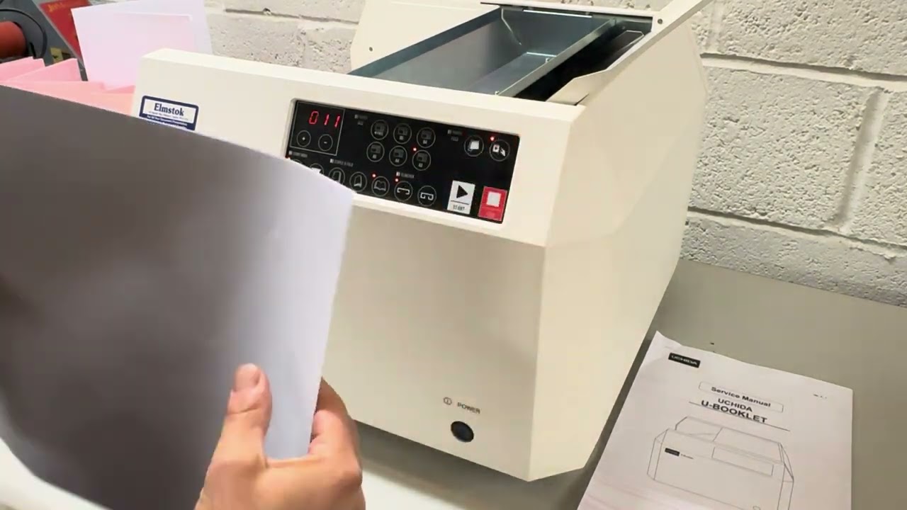 Ex-demo, Lightly Used Uchida Semi-Auto Tabletop Booklets Maker & Double-head Stapler