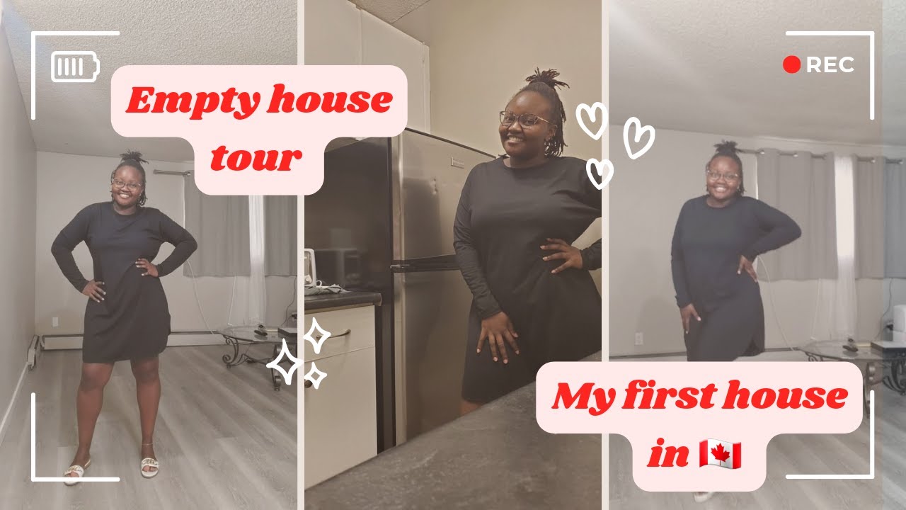 Moving Series || Empty House Tour || First House in Edmonton, AB 🇨🇦