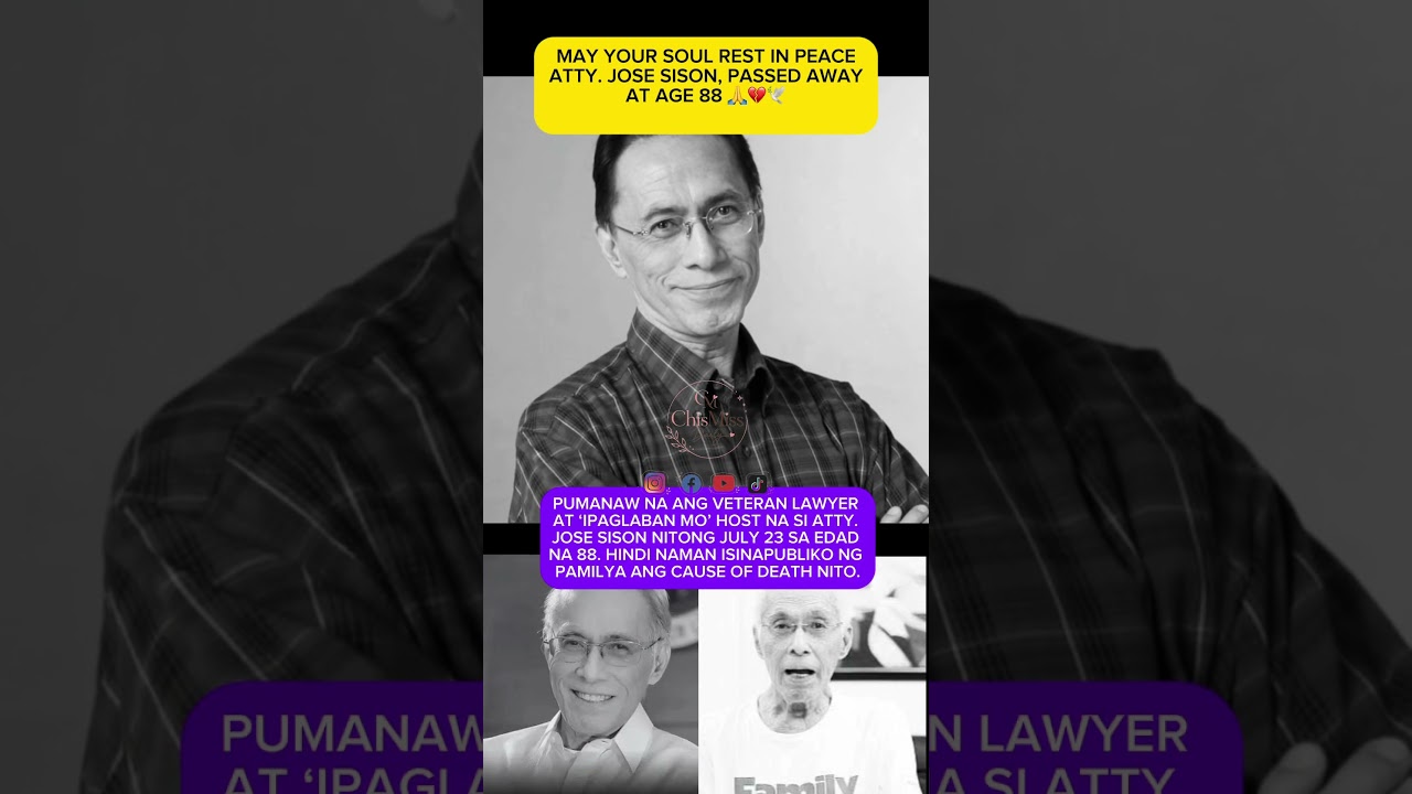 Atty. Jose Sison Passes Away at 88 🙏🕊️ #shorts