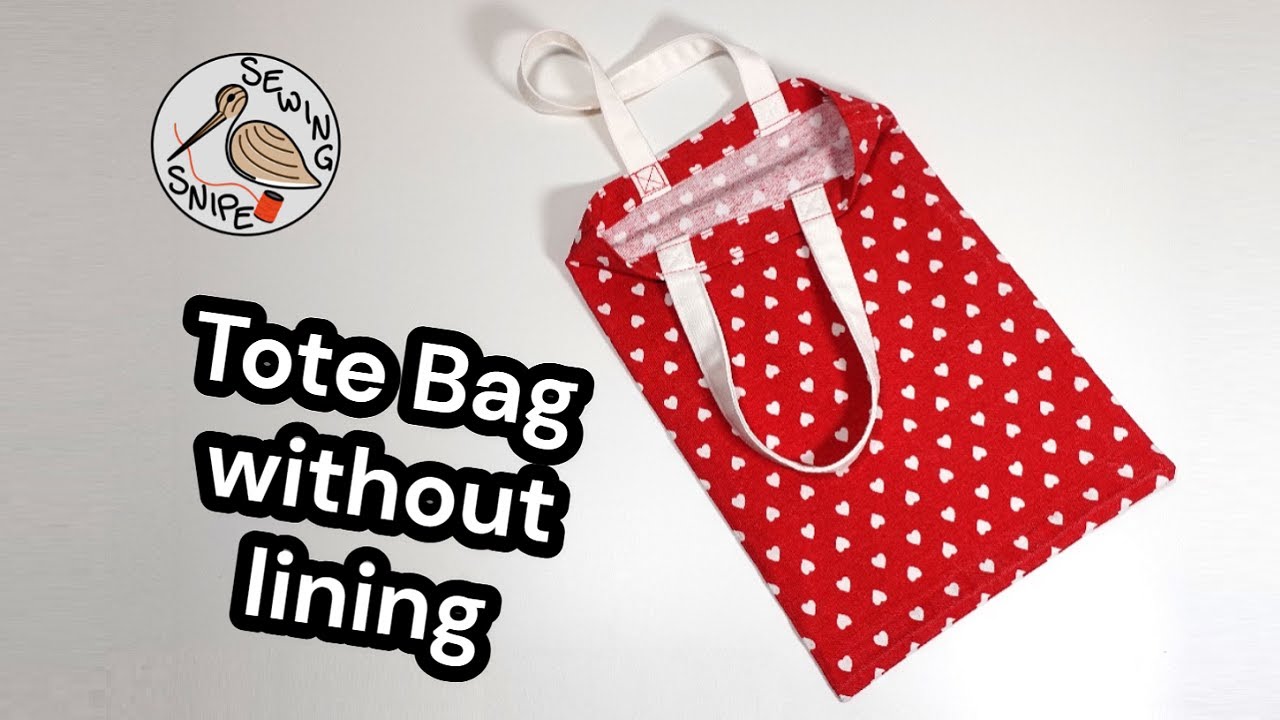 Tote bag without lining