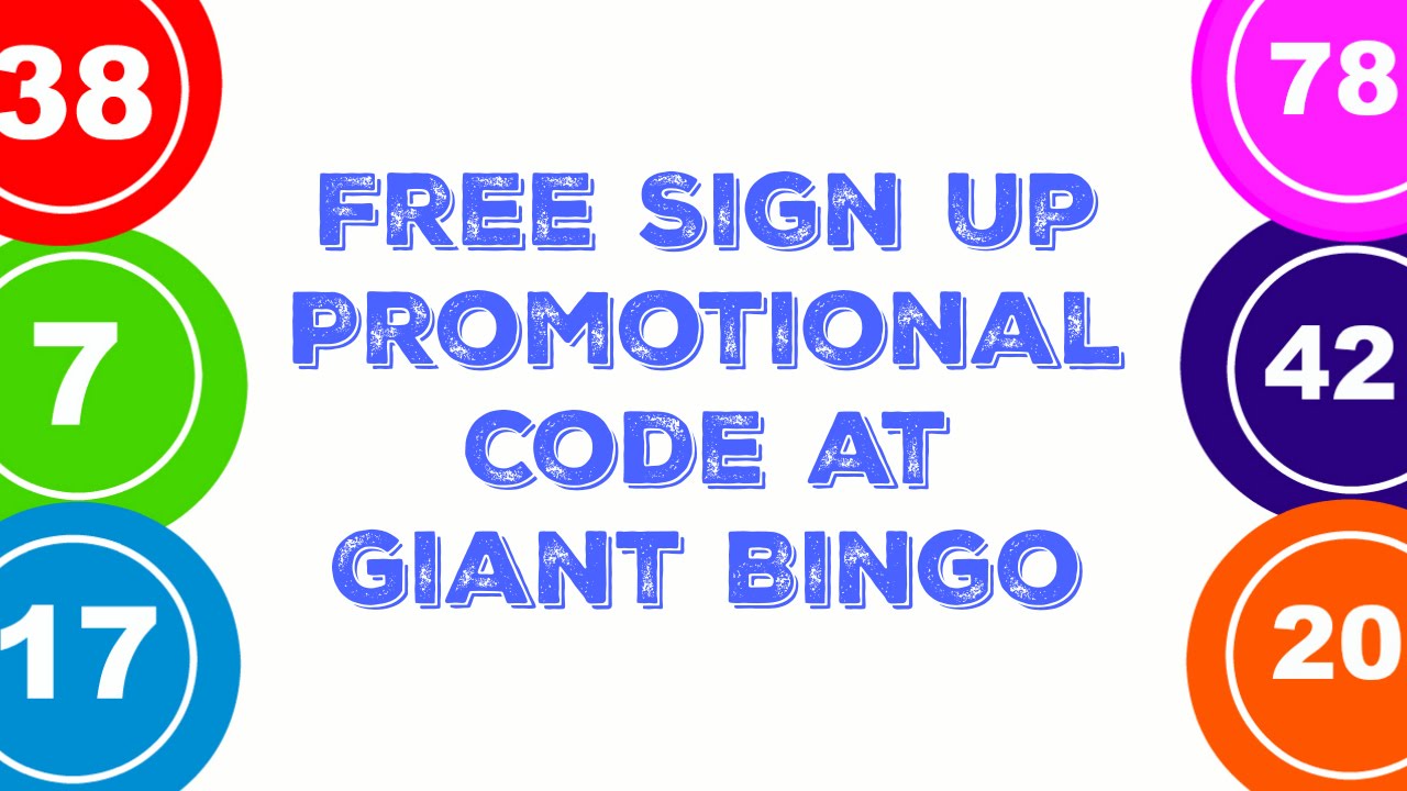 Free Sign Up Promotional Code at Giant Bingo