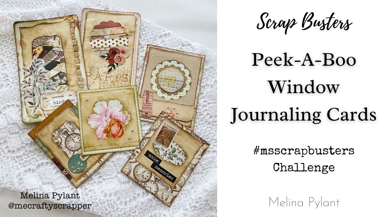 MAKING PEEK-A-BOO WINDOW JOURNALING CARDS | #msscrapbusters EPISODE 37 | SCRAP BUSTERS