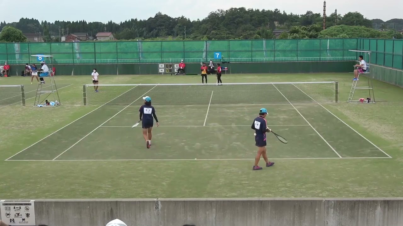 2021年IH ソフトテニス 女子個人2回戦 松尾咲綺・吉次莉沙(大村・長崎) vs 泉屋初希・大門菜奈(文大杉並・東京)