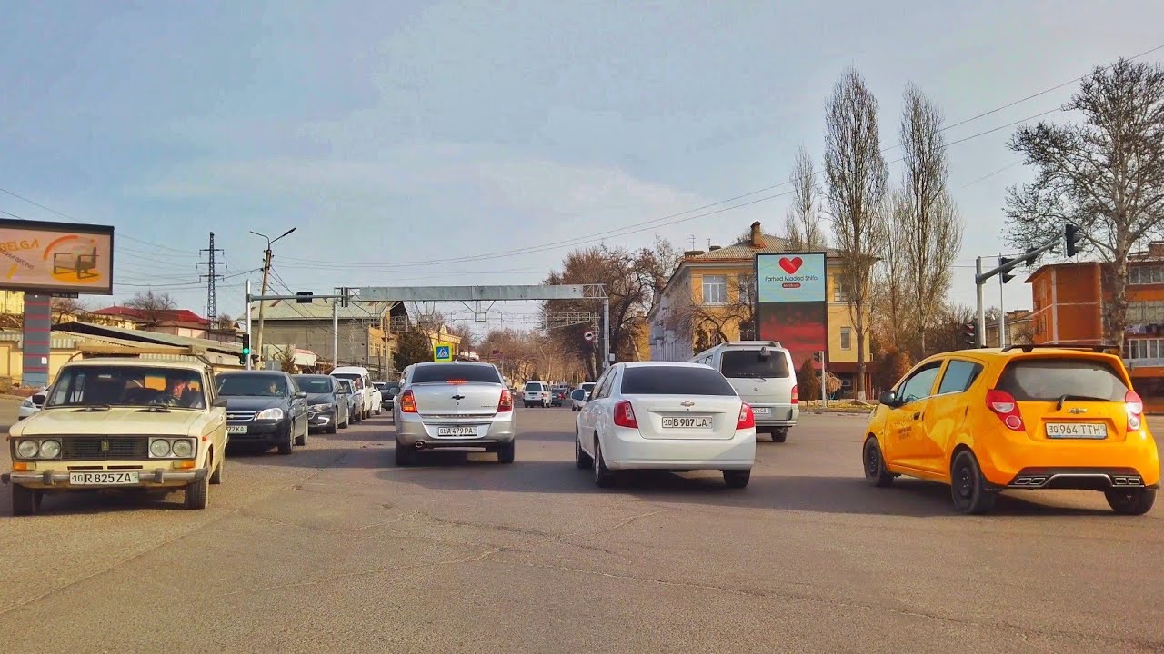 4K Tashkent, Downtown Driving | Cars The City  Full HD