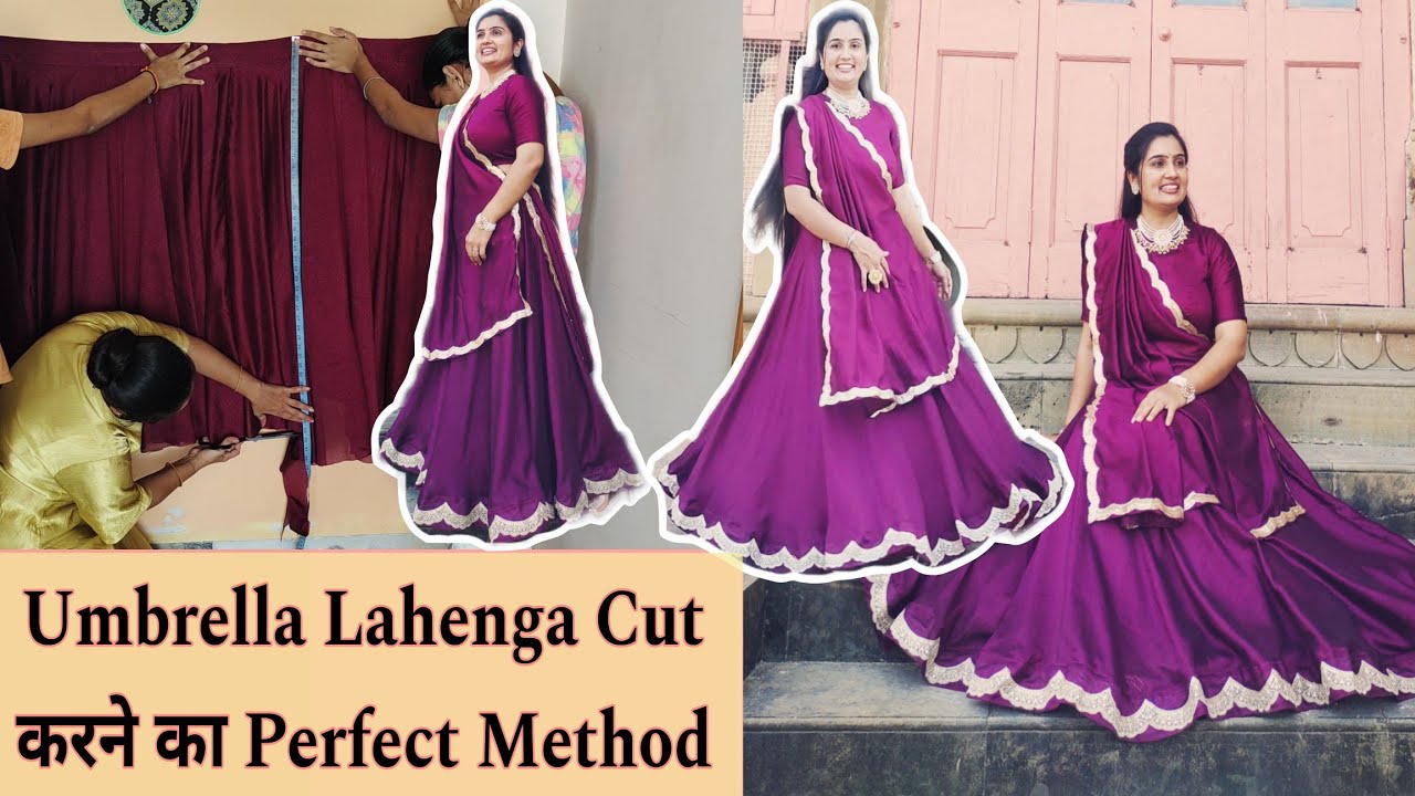 Ep-10 Umbrella Lahenga Cut करने का Perfect Method| Meesho Saree Reuse|