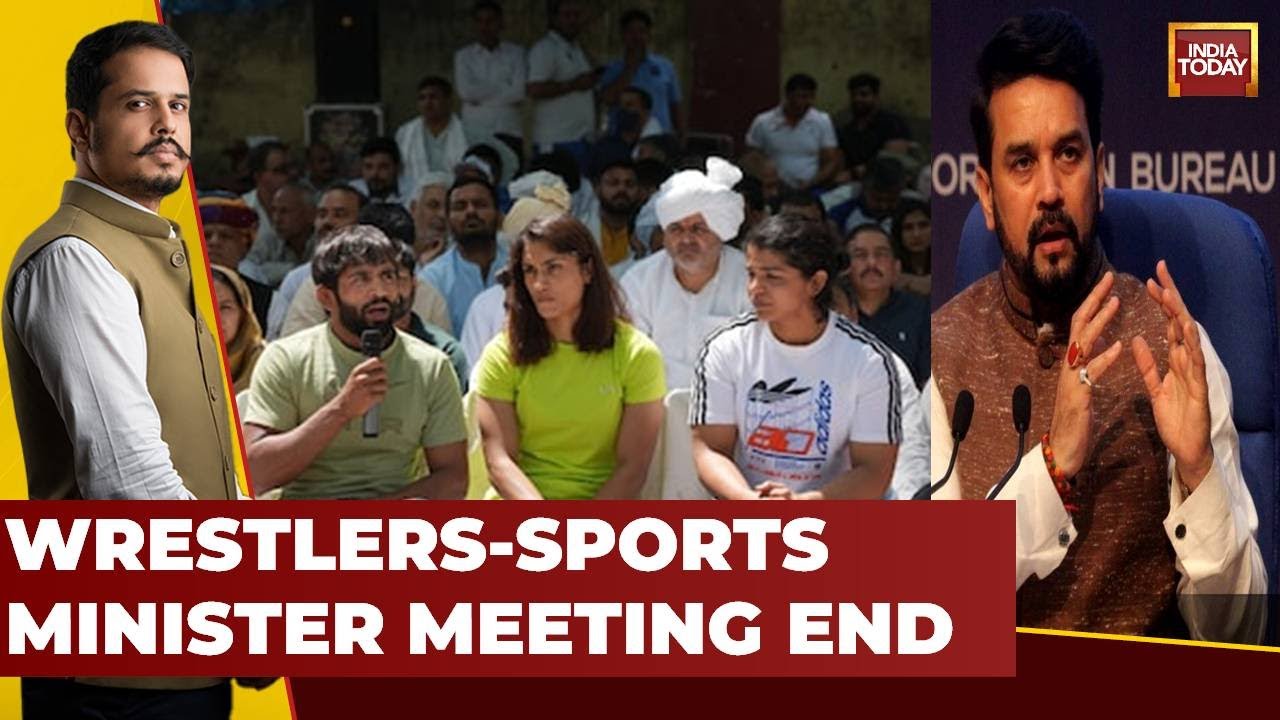 Meeting Ends Between Protesting Wrestlers & Sports Minister, Anurag Thakur