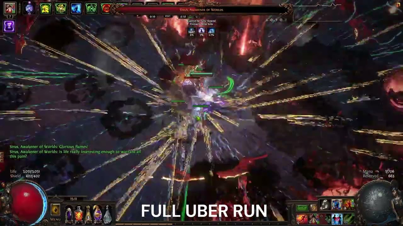 3.26 Secrets of the Atlas / Shrapnel Ballista Deadeye / Uber Sirus