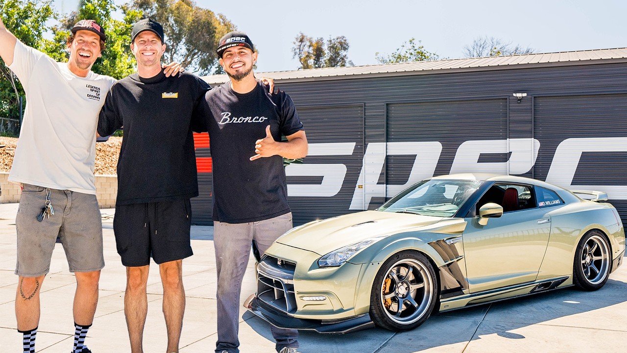 Transforming my R35 GTR at TJ Hunt's NEW WRAP SHOP!