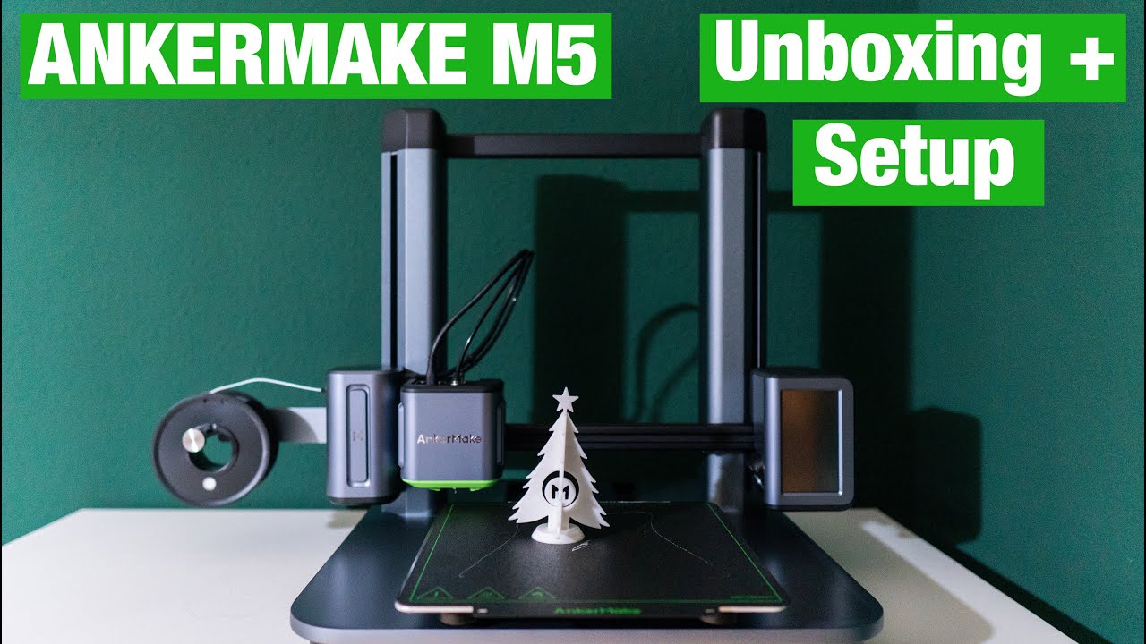 AnkerMake M5 3D Printer Unboxing + Setup