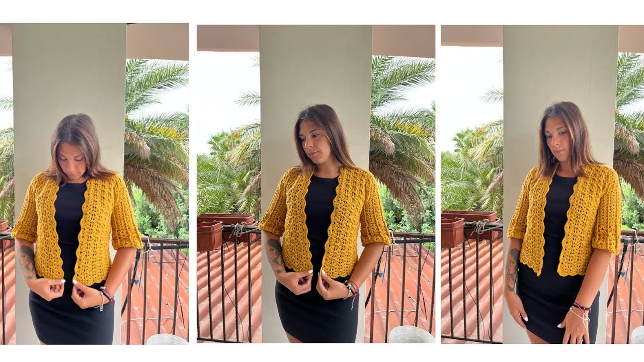 TUTORIAL: Cardigan Flora uncinetto