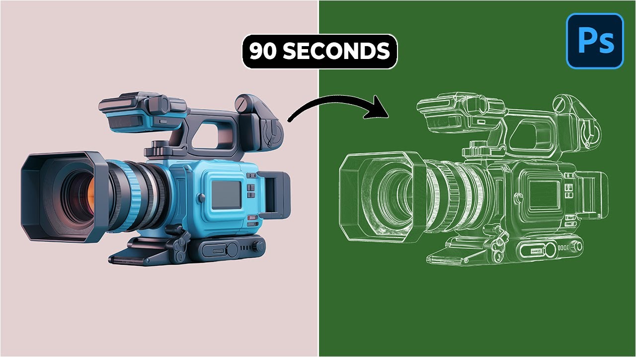 How to Convert Picture to Line Drawing Effect in Adobe Photoshop