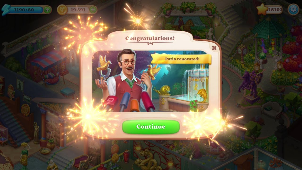 Playrix Manor Matters - Completed The Courtyard - Day 6 - Android Gameplay