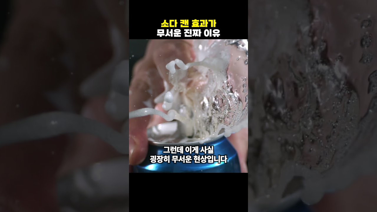 소다 캔 효과의 무서운 사실