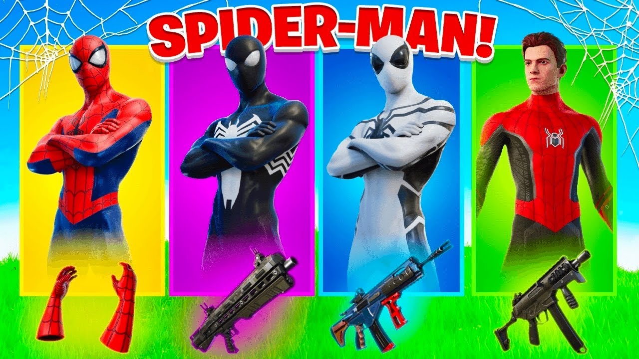 RANDOM SKIN CHALLENGE DI SPIDERMAN SU FORTNITE!!