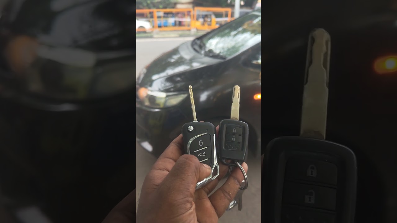 Honda Jazz flip key remote modification done 9789054457 