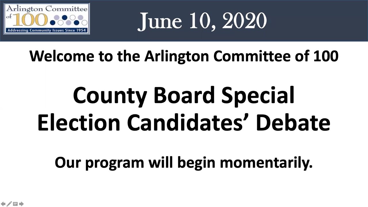 County Board Special Election Candidates' Debate [06/20]