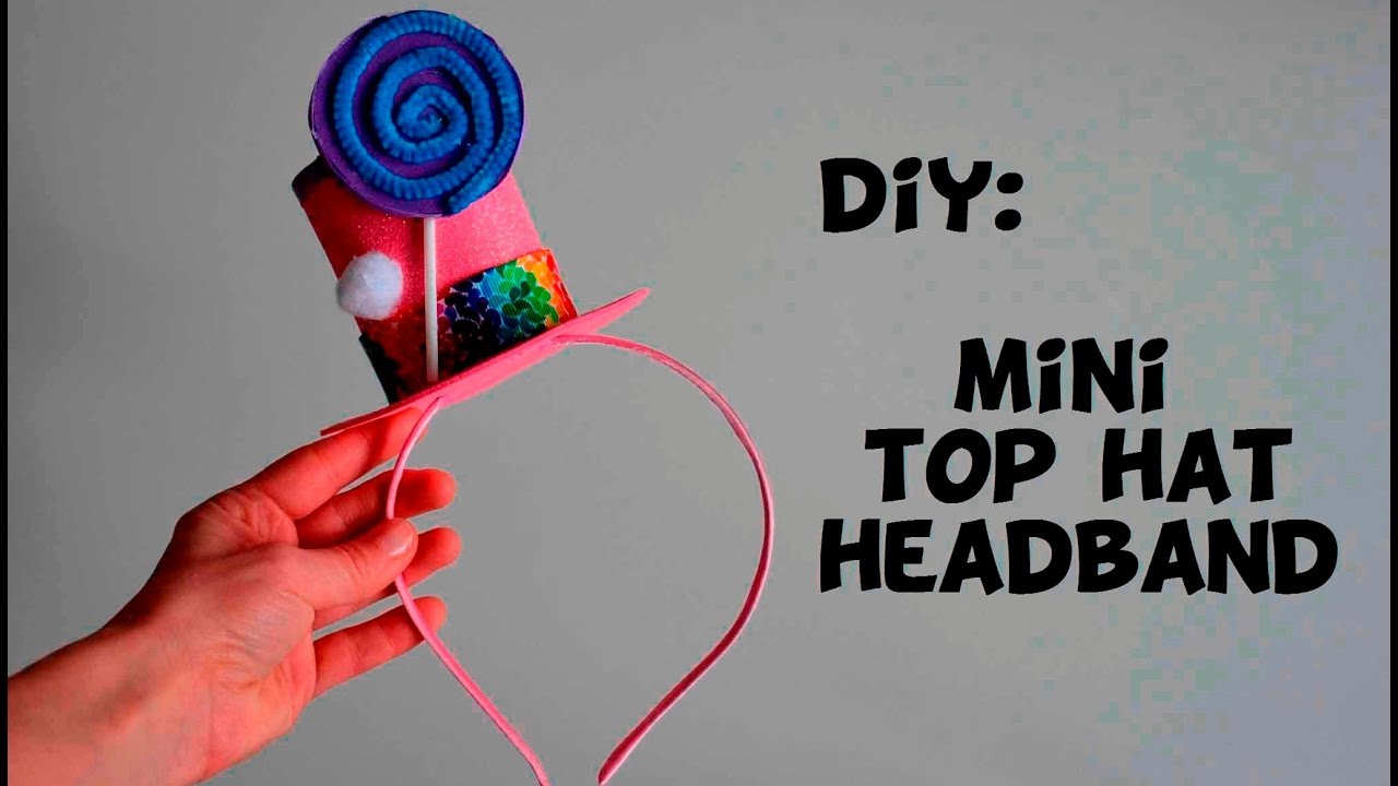 DIY: Mini Top  Hat Headband / Carnival or Halloween