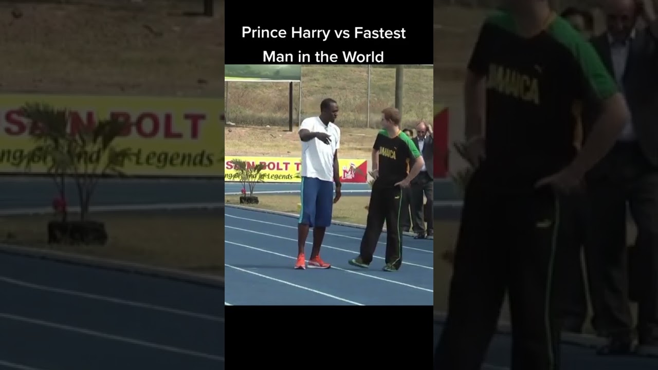 #shorts prince harry Beats Usain bolt In Race