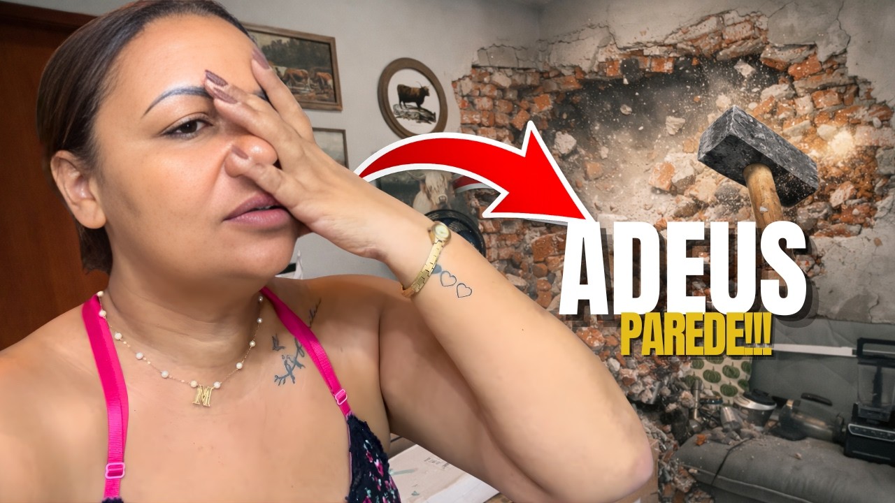 COMEÇOU A DESTRUIÇÃO! 😱 PAREDES CAINDO E A CASA NEM ESTÁ PRONTA!