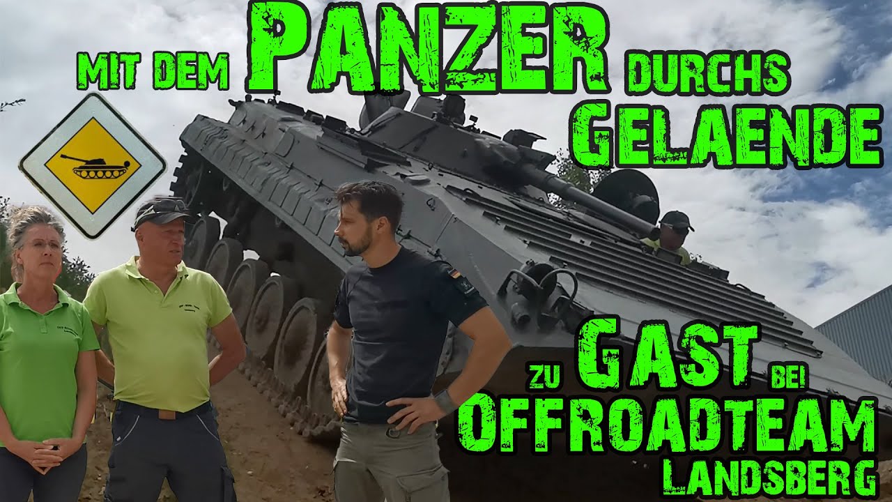 Panzer im Gelände fahren. Zu Gast in Bennos Männerhort