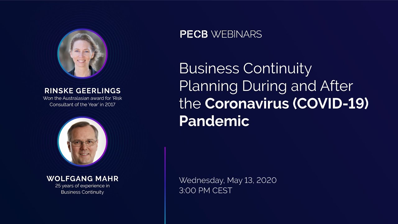 Business Continuity Planning During and After the Coronavirus (COVID-19) Pandemic