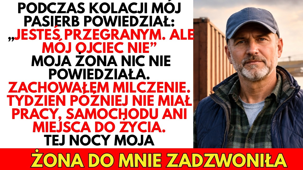 Podczas kolacji mój pasierb mnie UPOKORZYŁ. Milczałem — tydzień później STRACIŁ wszystko