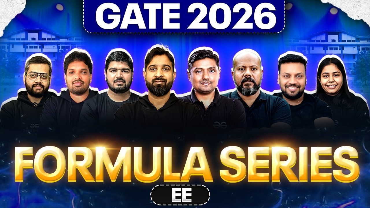 GATE 2026 | Formula Series GATE Electrical Engineering | One Shot | GATE EE