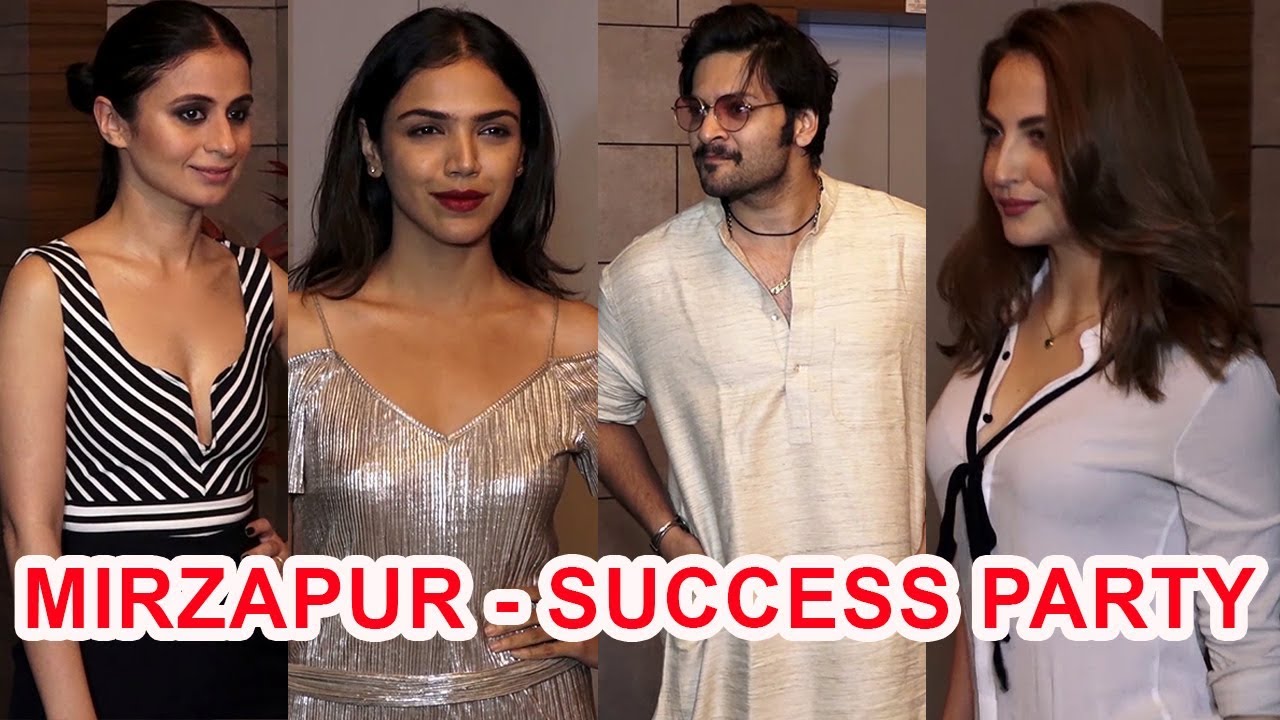 MIRZAPUR Success Party I FULL HD I Ali Fazal, Farhan Akhtar, Rasika Dugal, Elli Avram