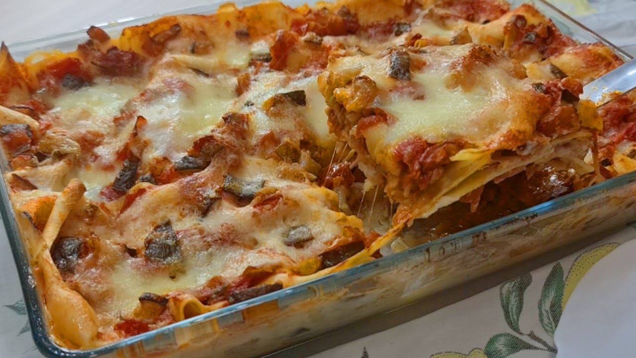 ОВОЩНАЯ ЛАЗАНЬЯ - ВКУСНАЯ И ЛЕГКАЯ - ПРОСТОЙ И БЫСТРЫЙ РЕЦЕПТ - Вегетарианская лазанья