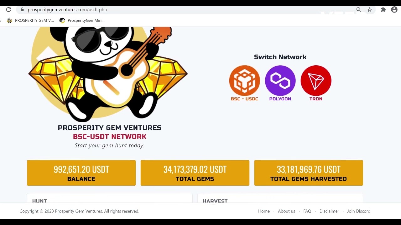 Prosperity gem ventures NEW INTERFACE!!!