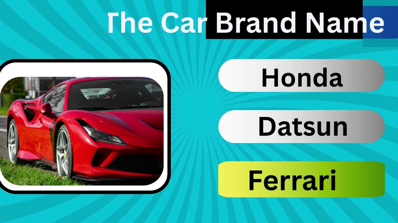 Guess the Car Brand | Car Logo Quiz for Car Lovers 2025