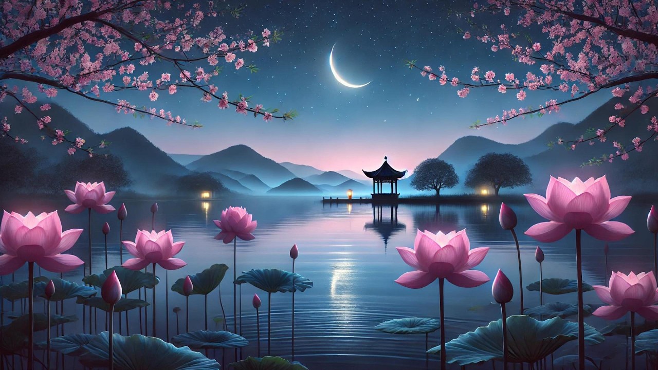 🌿月夜 MOON NIGHT | 情緒療癒⭐|竹笛·古箏·二胡·古琴 | Soulful Guzheng Relaxing Chinese Music @zenmelodies18  #music