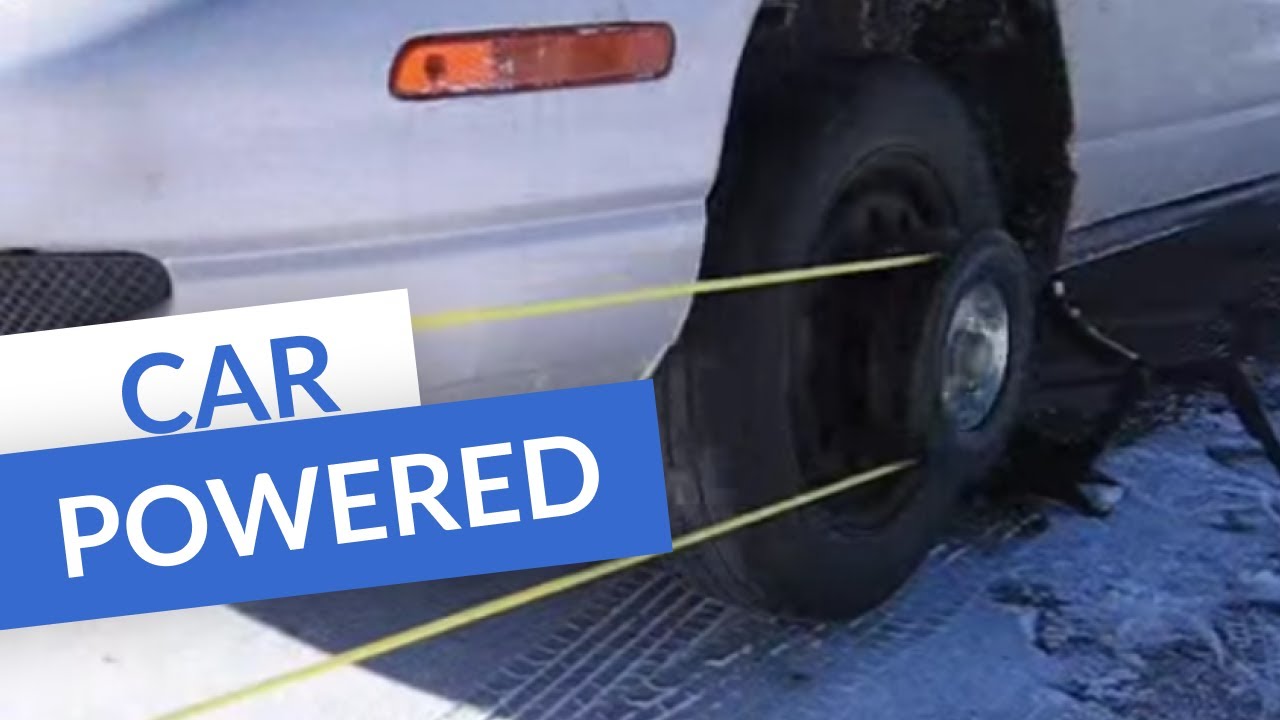 Car Powered Portable Rope Tow for Skiing