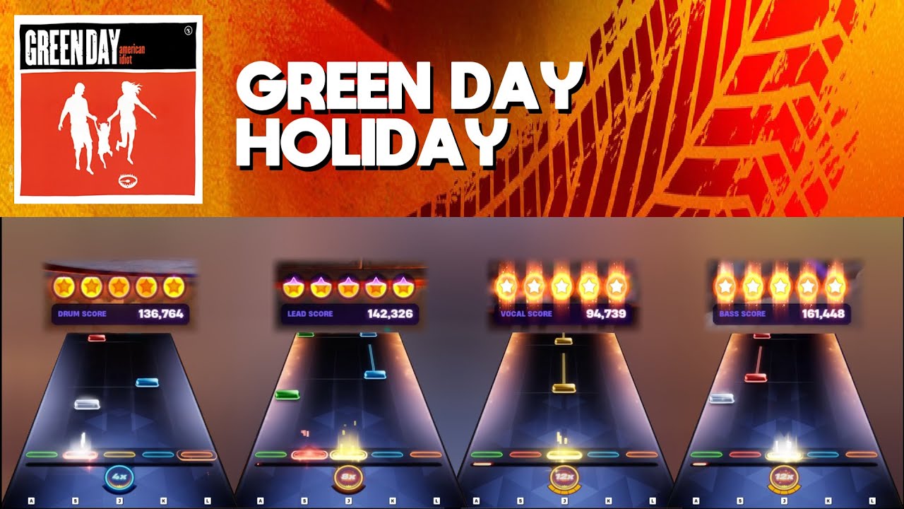 [Fortnite Festival] Green Day - Holiday || All Instruments Expert Flawless