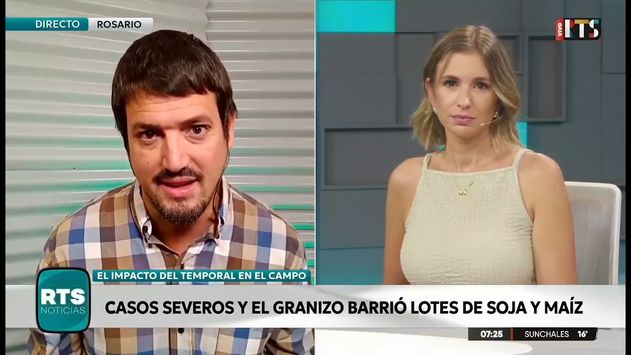 Temporal de lluvia y granizo en Santa Fe y Córdoba: el impacto en los cultivos de soja y maíz 