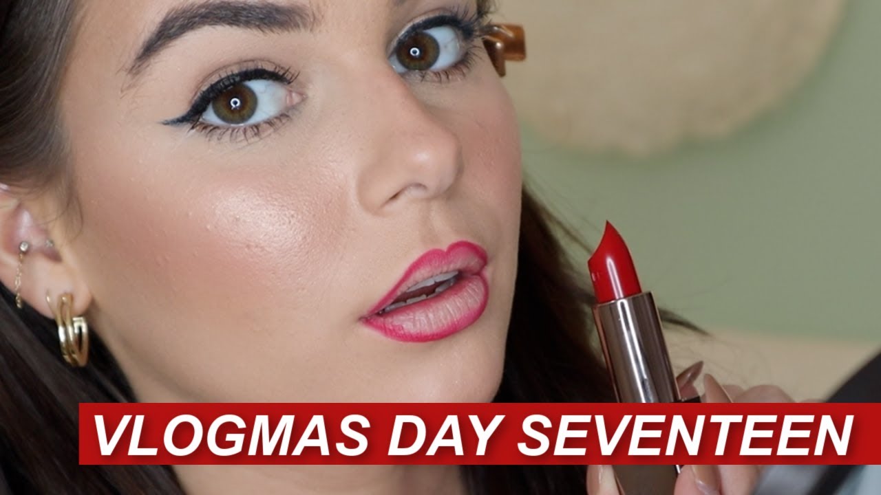 VLOGMAS: Testing RED LIPS for the Holidays || EJB